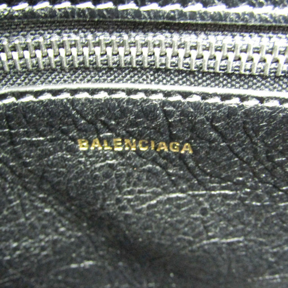 BALENCIAGA Black Leather Shoulder Bag - Picture 10 of 13
